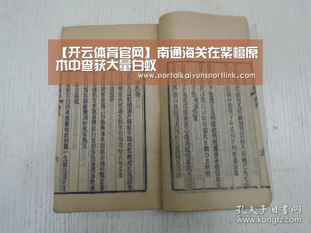 【开云体育官网】南通海关在紫檀原木中查获大量白蚁(图2) 开云体育数据